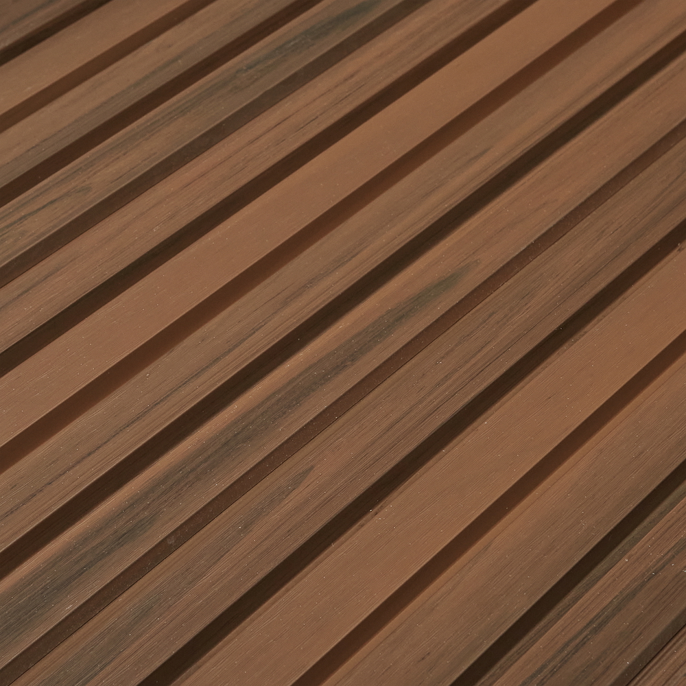 Фасадная (стеновая) реечная панель CM WALL, 219х26х3000 мм, Walnut (Орех)