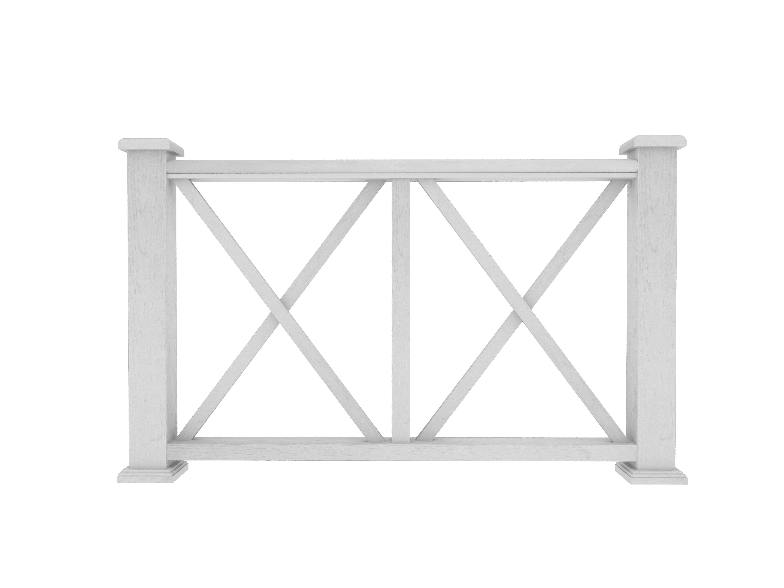 Ограждение из ДПК З1 Белый